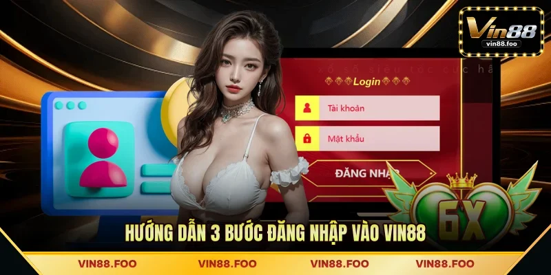 Hướng dẫn 3 bước đăng nhập vào VIN88 